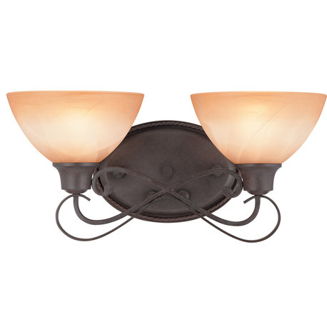 Volume Lighting V2662 Altamonte 2 Light 18"W Bathroom Vanity - Frontier Iron