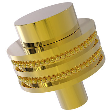 1-1/2" Cabinet Knob, Polished Brass