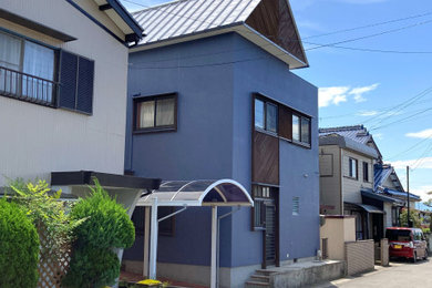 名古屋にある中くらいな北欧スタイルのおしゃれな家の外観の写真