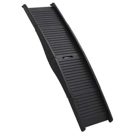 vidaXL Dog Ramp Black Plastic Folding Foldable Dog Ramp Rectangular