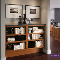 Low Bookshelf With Raised Toe Kick - Display And Wall Shelves 