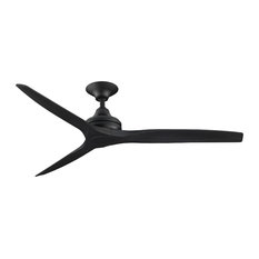 Fanimation Spitfire Ceiling 60" Fan, Black Motor, Black Blades