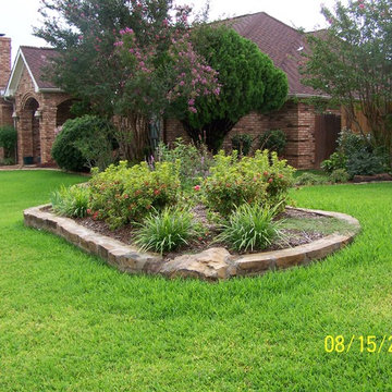 Stone Border at Flower Bed and Planting Bed