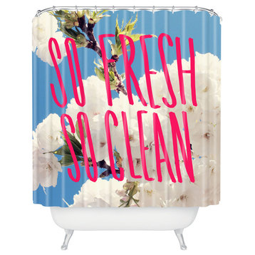 Leah Flores So Fresh So Clean Shower Curtain