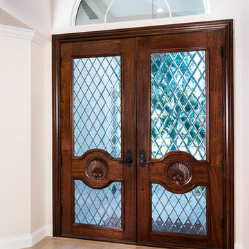 Leaded Glass Doors