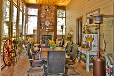 Inspiration for a screened-in porch remodel in Other