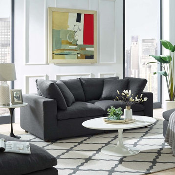 Modern Contemporary Urban Living Sofa Set, Gray