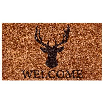 Deer Welcome Doormat, 17"x29"