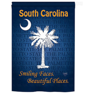 States South Carolina 2-Sided Vertical Impression House Flag