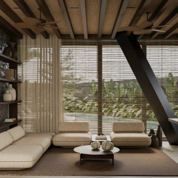 Japandi style kitchen