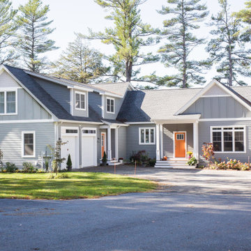 Gray Board and Batten Hardie Siding