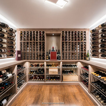 Glass Enclosed Traditional Wine Cellar By Papro Consulting