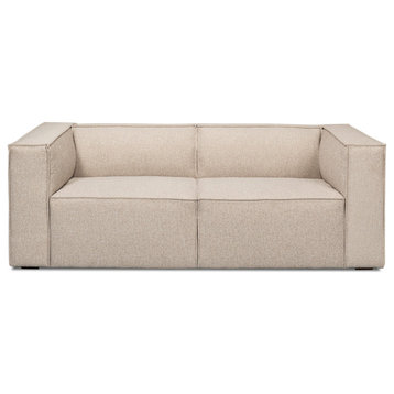 Harland Sofa Beige Linen Upholstery