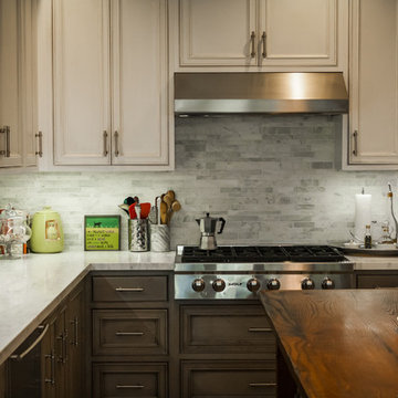 Pelavin Gray Rustic Kitchen Remodel - Crystal Cabinetry