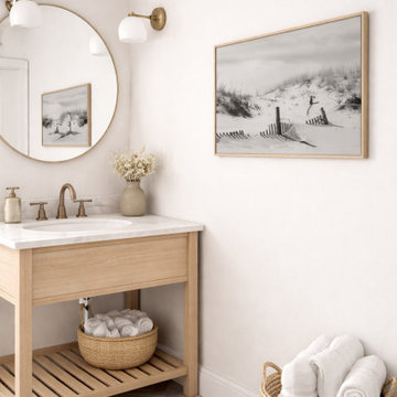 Buried Fences Scandinavian Style Wall Art