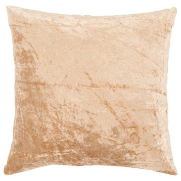Handmade Cotton/ Linen Decorative Pillow, Beige, 22"