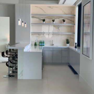 Custom Cabinets: Custom Bar & Entertainment Center - MacDonald Highlands