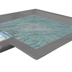 Cascade Concrete Scupper Bowl - Outdoor Fountains And Ponds