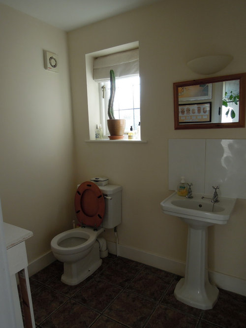 Small cloakroom to wet room Houzz UK
