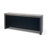 Kobe 2-Door and 3-Drawer Sideboard, Faux Concrete/Pure Black