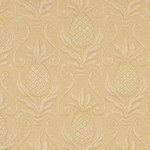 Gold Pineapples Woven Matelasse Upholstery Grade Fabric By The Yard - This material is great for indoor upholstery applications. This Matelasse is rated heavy duty, and is upholstery weight. It is woven for enhanced appearance.