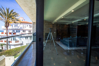 Example of a trendy home design design in Orange County