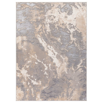 Perception PCP-2308 Rug, Taupe and Beige, 7'9"x9'6"