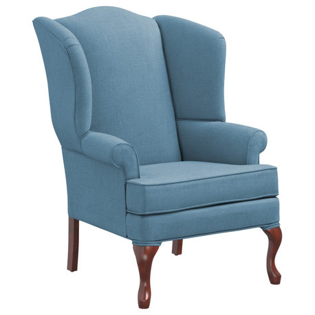 Erin Wingback Chair, Blue