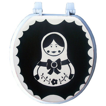 Russian Doll Hand Painted Toilet Seat, Standard