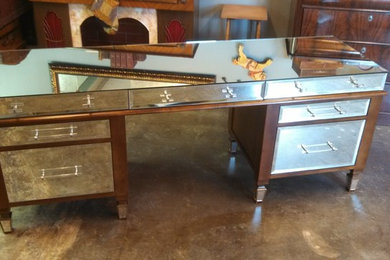 Wood & Mirror Desk