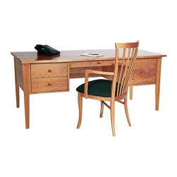 Large Wood Executive Desk - Desks And Hutches