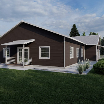 Barndominium House Plan – 2-Bedroom Rustic-Modern Haven