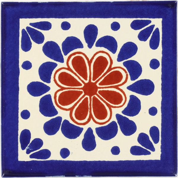 Handmade Tierra Y Fuego Ceramic Tile Ana Set Of 9 Mediterranean Handmade Tierra Y Fuego Ceramic Tile Ana Set Of 9