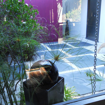 Eichler's home atrium in Sunnyvale, CA