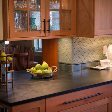Kitchen Remodel - Flooring and Custom Backsplash