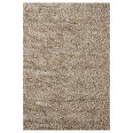 Chandra Rugs - Gems Hand-Woven Contemporary Shag Rug, Rectangular Taupe/Ivory/Tan 5'x7'6" - Chandra Rugs Gems Hand-woven Contemporary Shag Rug Rectangular Taupe/Ivory/Tan 5'x7'6"