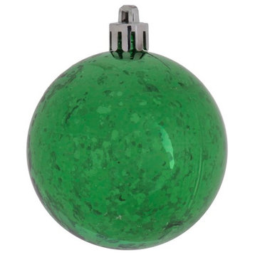 Vickerman M166404 4.75" Green Shiny Mercury Ball Ornament, 4 per Bag