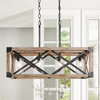 4-Light Geometric Kitchen Island Pendant Lighting