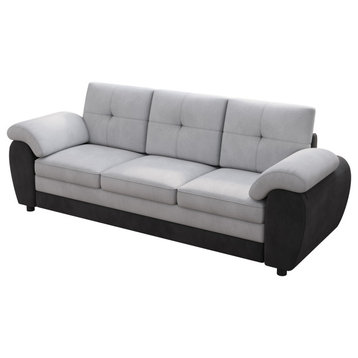 82″ Oversized Velvet 3-Seater Sofa, Modern Upholstered Sofa