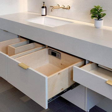 Bathroom Vanity In-Drawer Outlets