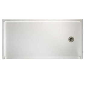 Swan 30x60x4 Solid Surface Shower Base, Right Drain, Mountain Haze