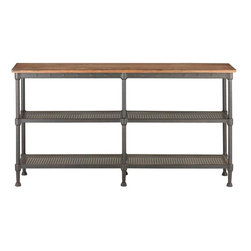 Gentry Distressed Oak Console Table - Console Tables