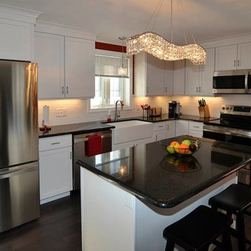 Water Damaged Kitchen - Before & After