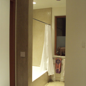 Bath, shower and vanity