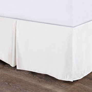 High Shine Satin Bed Skirt, Queen