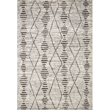 Loloi II Kamala Charcoal / Dove 9'-2" x 13' Area Rug