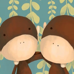 Two of a Kind (Monkeys) - Prints And Posters