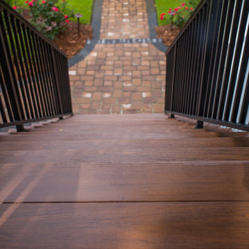 Traditional Island Home Front Staircase