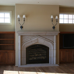 Concrete Fireplaces - Indoor Fireplaces