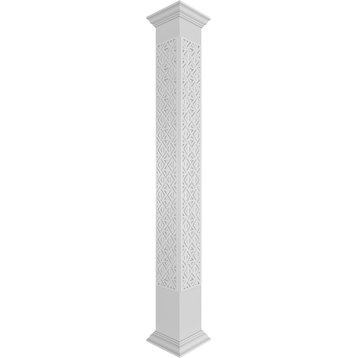 Craftsman Classic Square Non-Tapered Mid-Century Fretwork Column